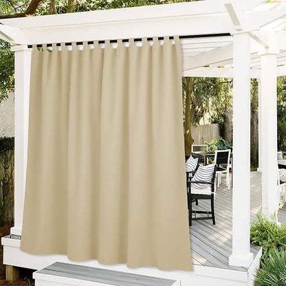 RYB HOME Outdoor Curtains Extra Long by RYBHOME