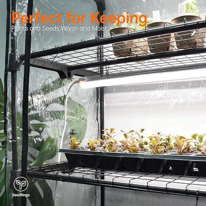 Bstrip Indoor Greenhouse with Grow Light, Mini Green House with 4 Pack 20W Full - Image 3