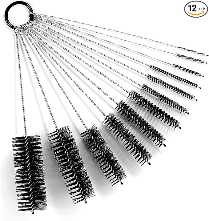 Black Nylon Cleaning Brush Set, Suitable by mosolan