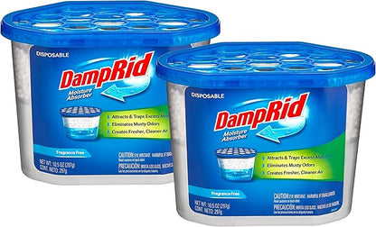 Damp Rid Moisture Absorber – Fragrance Free 2 Pack Humidity Absorber & Odor - Image 2