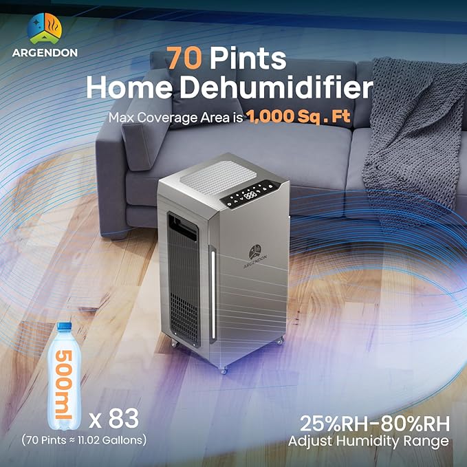 ARGENDON 70 PPD Energy Star Dehumidifier - Image 5