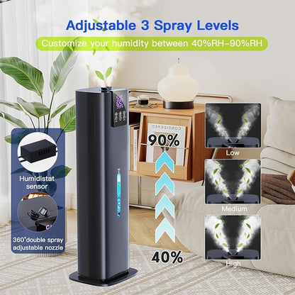 Smart Humidifiers Large Room Bedroom Home, 2.11Gal Quiet Top Fill Cool Mist - Image 4