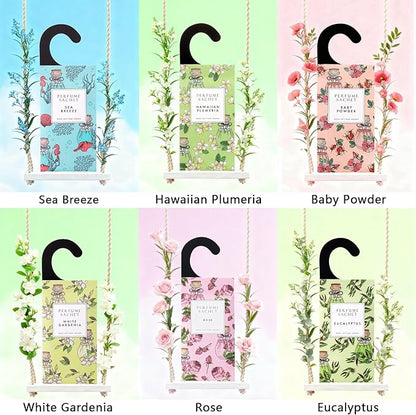 ROSE COTTAGE Large 12 Packs Cedar Wood Hanging Closet Deodorizer Air Freshener - Image 6