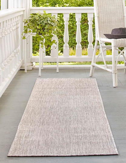Unique Loom Collection Casual Transitional Solid Heathered Indoor/Outdoor - Image 2