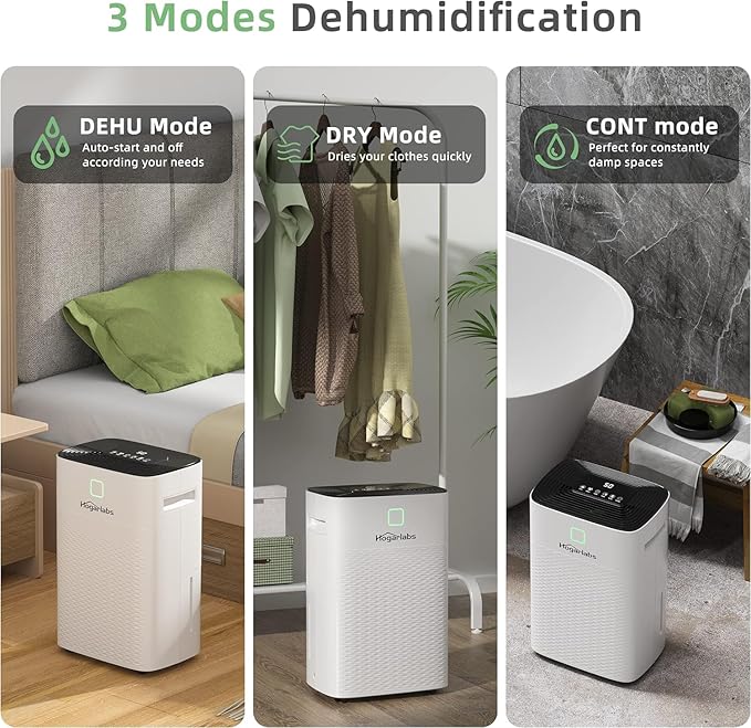 HOGARLABS Smart Dehumidifier for Basement Home, Silent Dehumidifier - Image 3