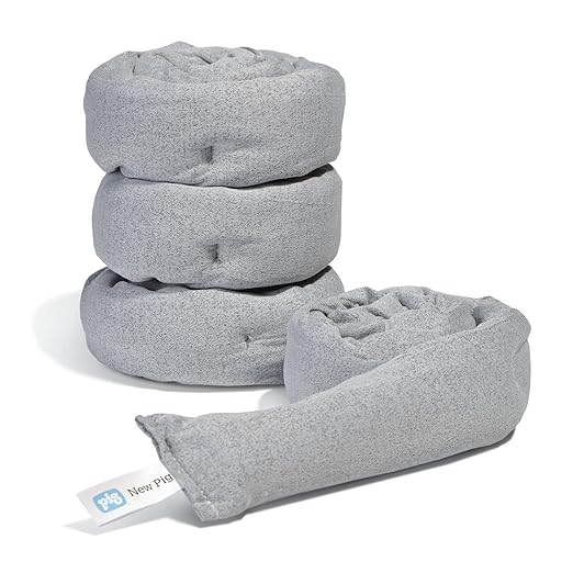 PIG Dryer-Safe Reusable Water Absorbent Sock | 4 Pack | 3" W x 38" L | Absorbs by NewPig