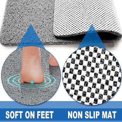 Shower Mats Non Slip for Elderly, 24x32’’Lager Loofah Bath Mats for Shower - Image 4