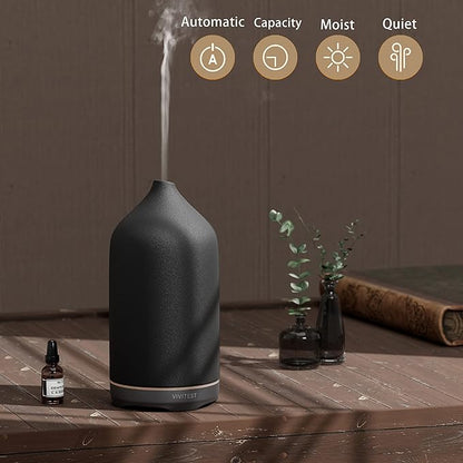 VIVITEST Diffusers for Essential Oils, Stone Oil Diffuser, Ceramic Essential - Image 4