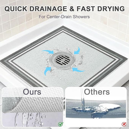 Square Shower Mat Non Slip: 24x24 Inch Extra Large Shower Mats - Image 4
