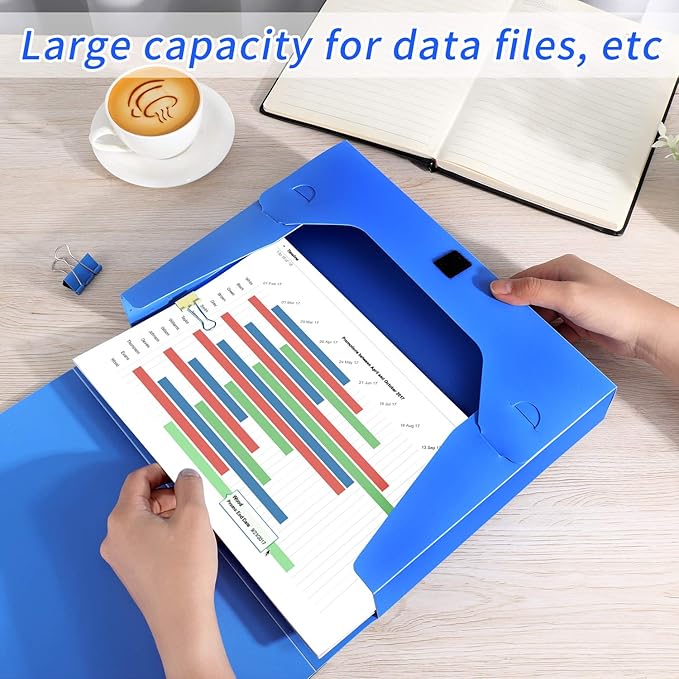 A4 Storage File Boxes Plastic Archives Cases - Image 2