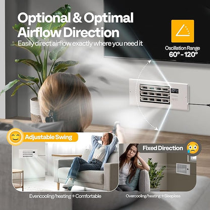 VIVOHOME 6'' x 10'' Opening Register Booster Fan - Image 5