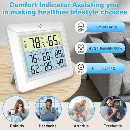 Urageuxy Weather Station Wireless Indoor Outdoor Thermometer - Image 4
