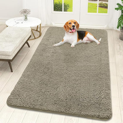 OLANLY Dog Door Mat for Muddy Paws 59x32, Absorbs Moisture and Dirt, Absorbent by OLANLY
