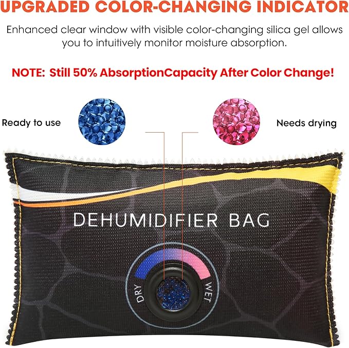 400g Rechargeable Moisture Absorbers, Car Dehumidifier Bag, Microwave Fast - Image 2