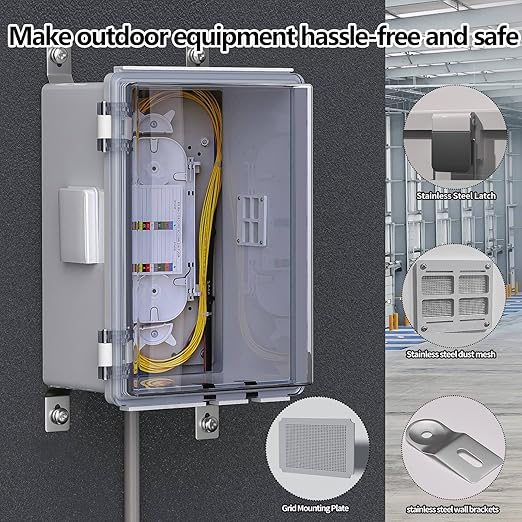 ABS Electrical Junction Box, Ventilated Design, Cable Grommets, IP65 Waterproof - Image 4