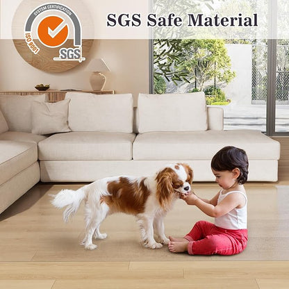 2'×6' Frosted Clear Vinyl Runner Rug - Image 3