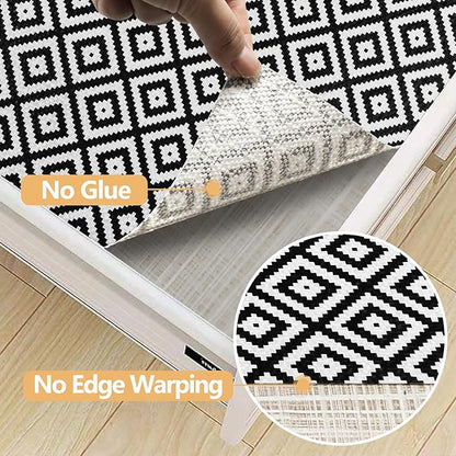 Drawer Shelf Liner Non Adhesive, Slip Resistant Easy to Clean Protect Kitchen - Image 4