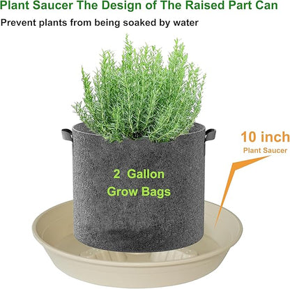 4 Pack Plant Saucer 10 inch, 8 12 14 17 inch, Plant Stand Plastic Plant Saucers - Image 4