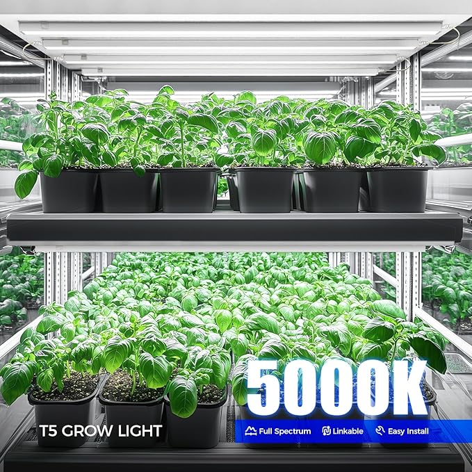 Barrina T5 Grow Lights for Indoor Plants, 4FT 160W Full Spectrum Grow Light - Image 2
