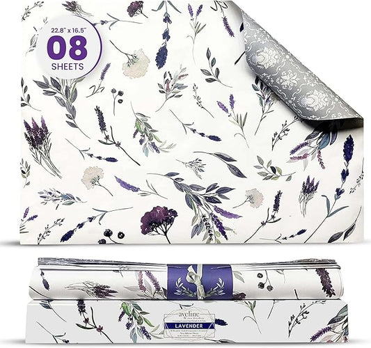 8X Lavender Scented Drawer Liners by avelinetwobrothers