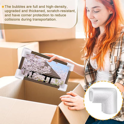 12 Pcs Foam Corner Protectors for Shipping, L-Shaped Edge Guards for TV Moving - Image 5