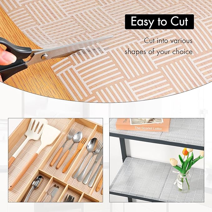 Cooyes Shelf and Drawer Liner for Kitchen Cabinets – Non-Adhesive, Waterproof - Image 5