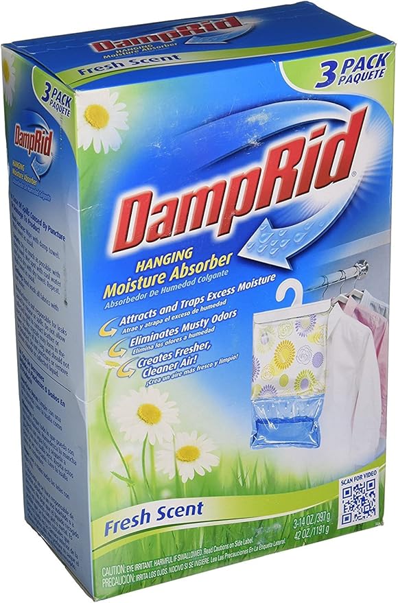 DampRid FG83K 14-Ounce Hanging Moisture Absorber Fresh Scent by DampRid