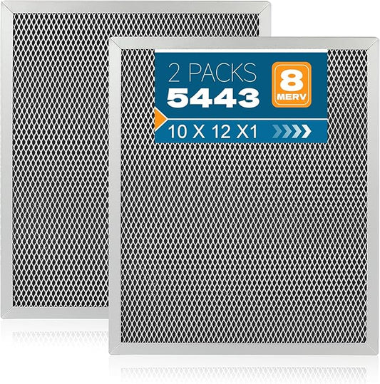 2-Packs 5443 Washable MERV 8 Dehumidifier Filter 10x12x1 Compatible by Qinlov