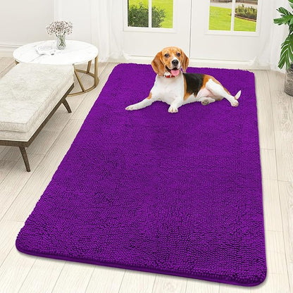 OLANLY Dog Door Mat for Muddy Paws 59x32, Absorbs Moisture and Dirt, Absorbent by OLANLY