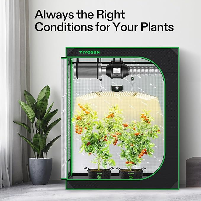VIVOSUN Grow Tent Kit 2x4 Complete System, WiFi-Controlled Grow System - Image 3