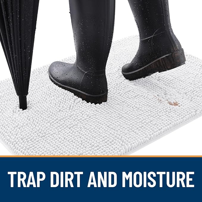OLANLY Dog Door Mat for Muddy Paws 59x20, Absorbs Moisture and Dirt, Absorbent - Image 2