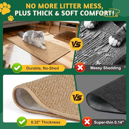ENONCI​ Corner Cat Scratcher Wall Mounted - Image 4