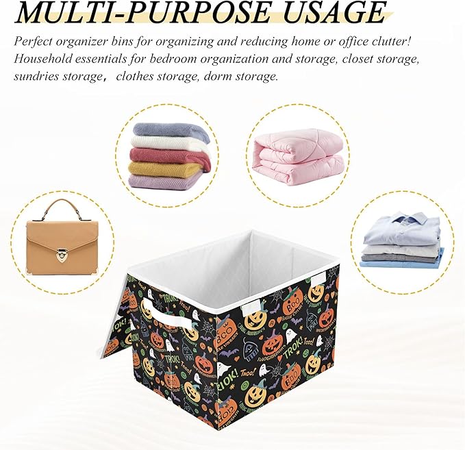 xigua Halloween Ghost Pumpkin Ghosts Storage Bins - Image 7