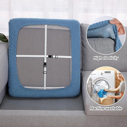 Fuloon Waterproof Couch Cushion Covers, Stretch Sofa Seat Cushion Slipcovers - Image 4