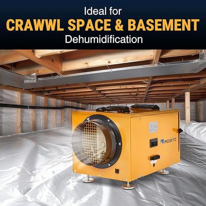 MOUNTO 140 PPD Crawl Space Dehumidifier – Commercial Basement Dehumidifier - Image 3