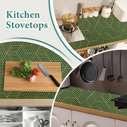 Shelf Liners for Kitchen Cabinets 17.5in x 30FT, Non Adhesive Cabinet Liner - Image 6