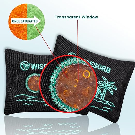 200g x 3pcs Rechargeable Desiccant Packs, Color Indicating Silica Gel Packets - Image 7
