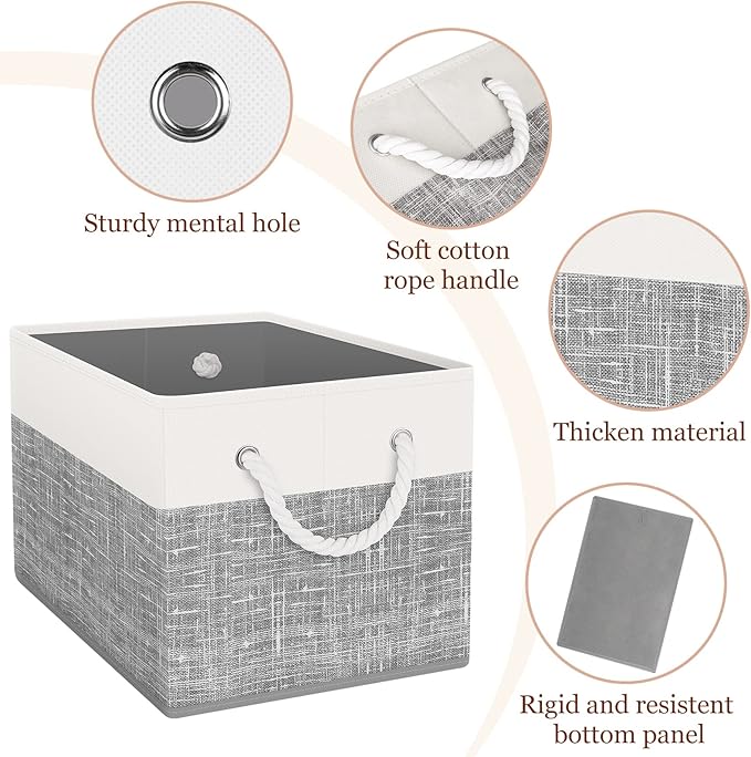 Storage Bin, Collapsible Storage Basket - Image 3