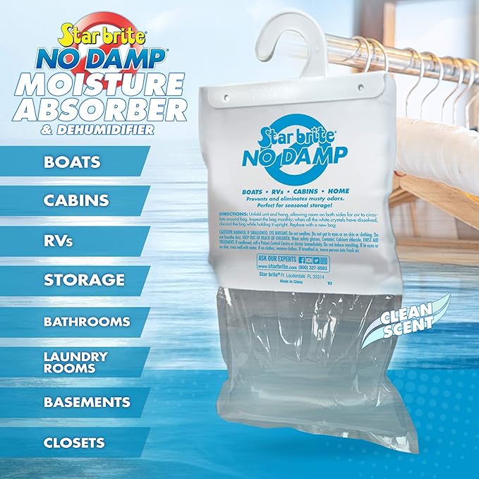 STAR BRITE No Damp Moisture Absorber & Dehumidifier Hanging Bag - Image 5