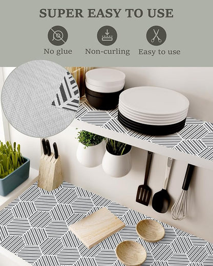 Shelf Liner Drawer Liner for Kitchen Cabinet, 17.5In x 20FT Non-Adhesive Slip - Image 3