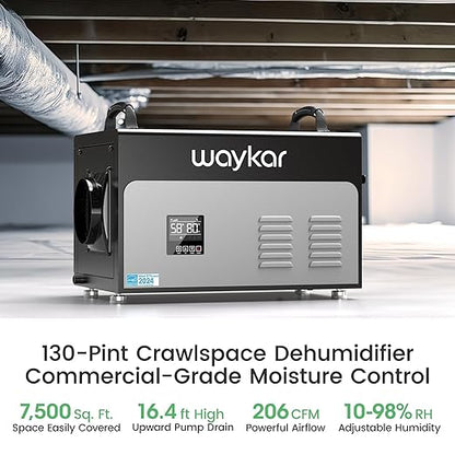 Waykar 130 Pints Energy Star Most Efficient Commercial Dehumidifier - Image 2