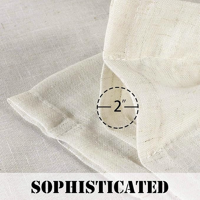 H.VERSAILTEX Light Filtering Linen Textured Curtains - Image 5