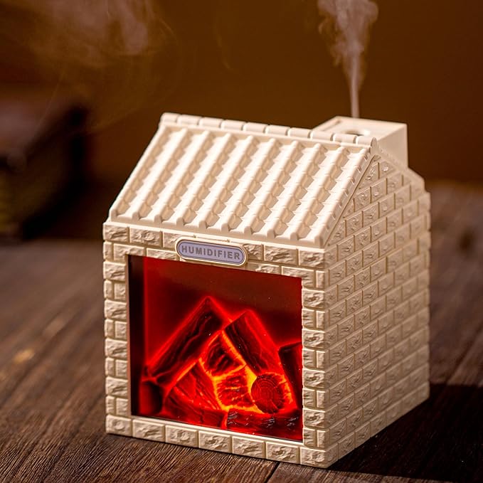 Mini Fireplace Cool Mist Humidifier by Daileeby