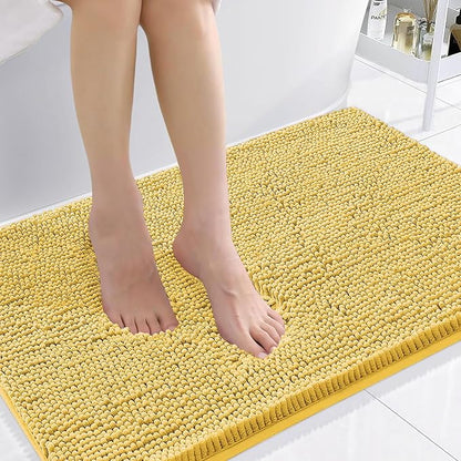 Smiry Luxury Chenille Bathroom Rugs 36x24, Extra Soft and Absorbent Shaggy Bath by Smiry