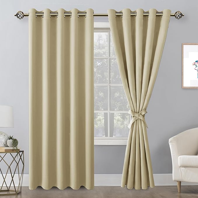 Hiasan Blackout Curtains for Bedroom, 60 x 84 Inches Long - Image 2