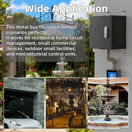 Joinfworld Outdoor Electrical Box 9.8" x 9.8" x 5.9" Weatherproof Electrical - Image 6