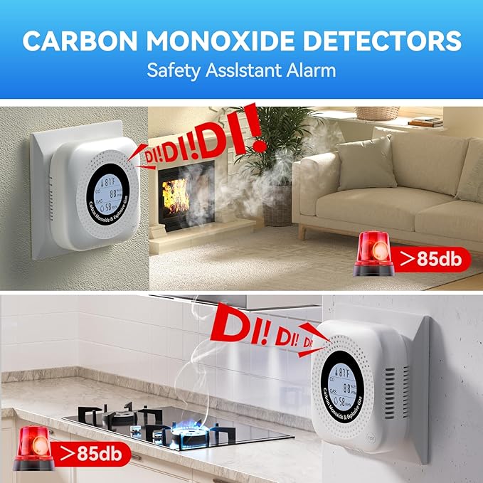 Gas Leak Detector 4-in-1 for Carbon Monoxide Detectors Methane and Propane - Image 2