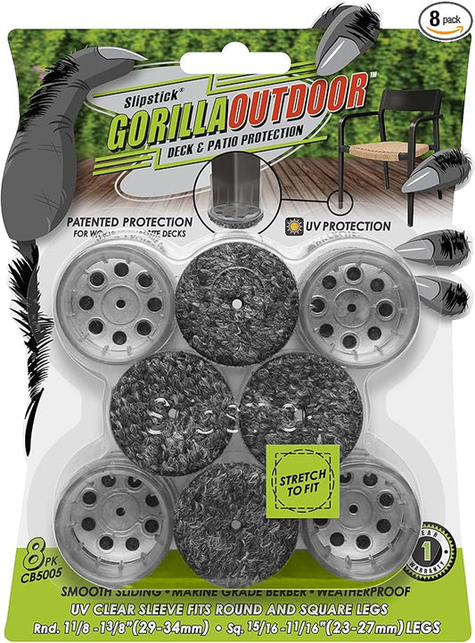 Slipstick GorillaOutdoor Berber Furniture Feet Pads by Slipstick
