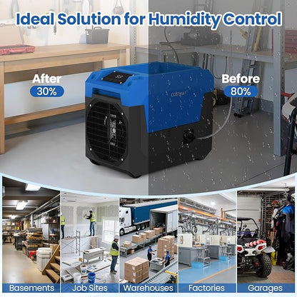 COSTWAY 140 Pints Commercial Dehumidifier - Image 7
