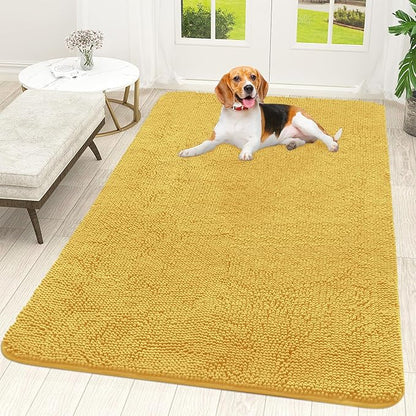 OLANLY Dog Door Mat for Muddy Paws 59x35, Absorbs Moisture and Dirt, Absorbent by OLANLY